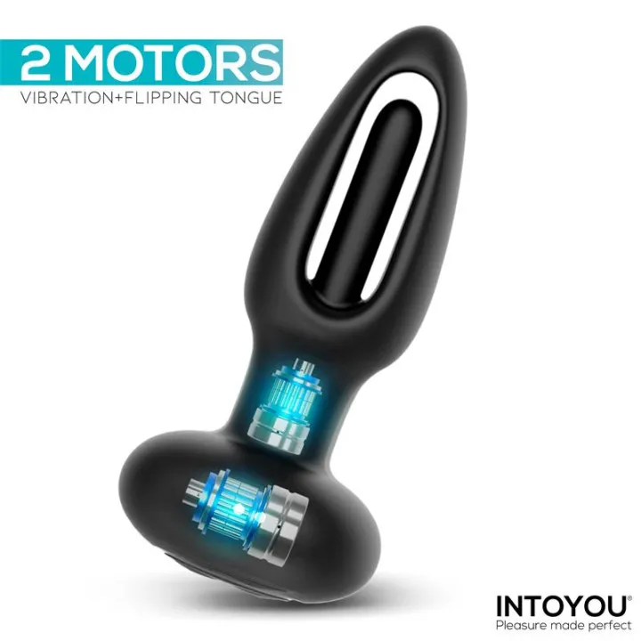 Sasha Plug con Vibración y Lengua Flipping yControl Remoto de Intoyou