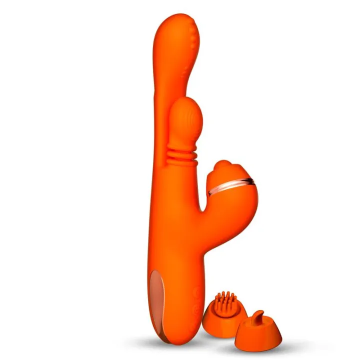 Ethan Vibrador Masaje 360º para el Punto G y Cabezales Intercambiables de Intoyou