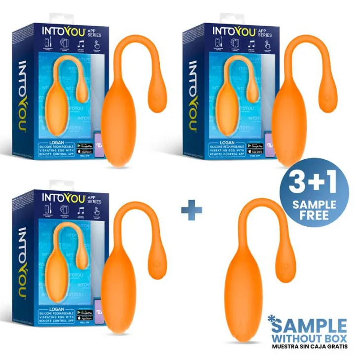 Pack 3 + Muestra Logan Huevo Vibrador con APP Unibody de Intoyou App Series