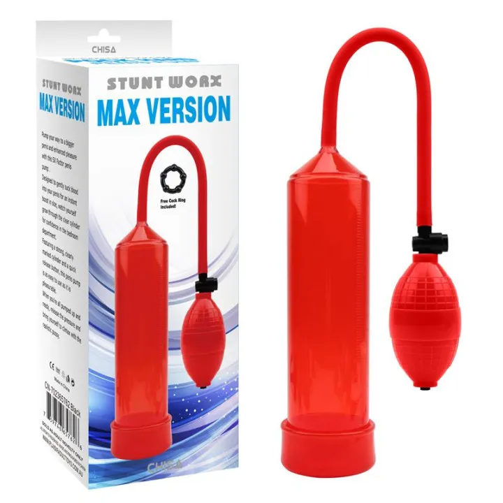 Bomba de Succion para el Pene MAX Version Rojo de Chisa