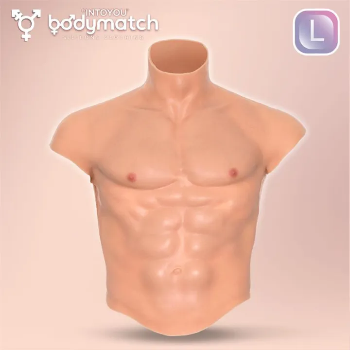 Boomax Traje Torso Masculino Hiperrealista Silicona Líquida Talla L de Bodymatch