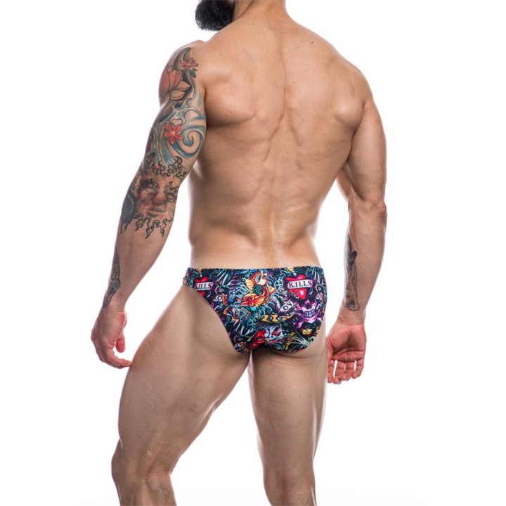 Slip Bikini de Corte Bajo Provocative Tattoo de Cut4Men | VibraZon