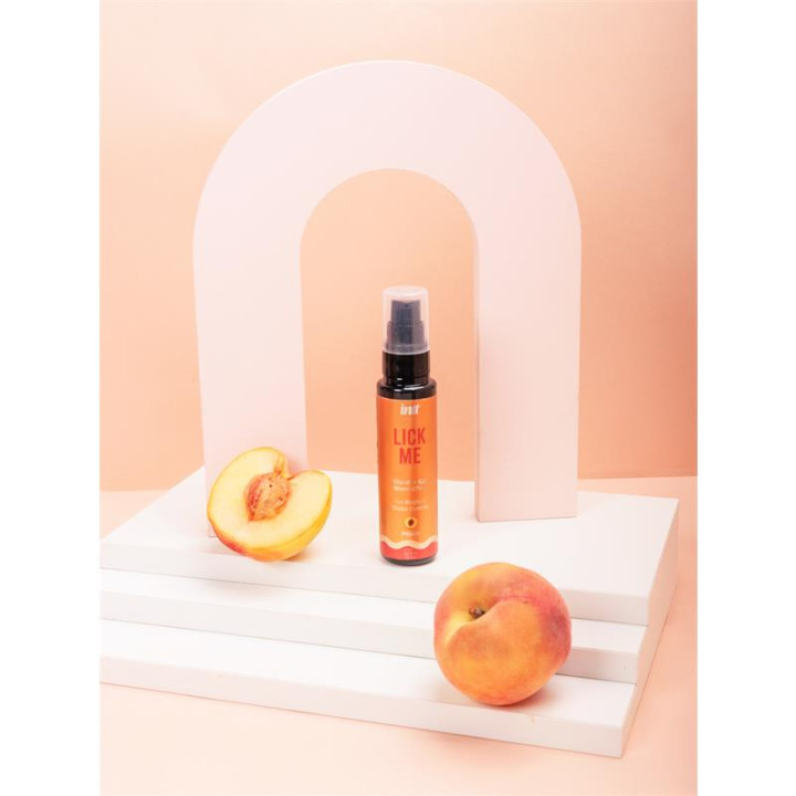 Lick Me Gel Besable Sabor Melocotón Efecto Calor 50 ml de Intt | VibraZon