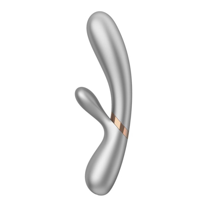 Hot Lover Vibrador Efecto Calor con APP Plata y Champagne de Satisfyer | VibraZon