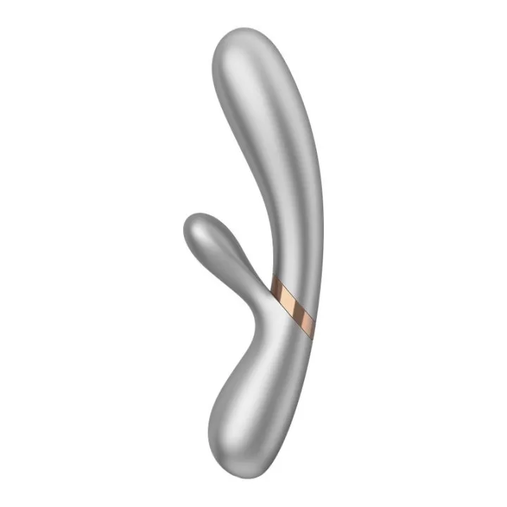 Hot Lover Vibrador Efecto Calor con APP Plata y Champagne de Satisfyer