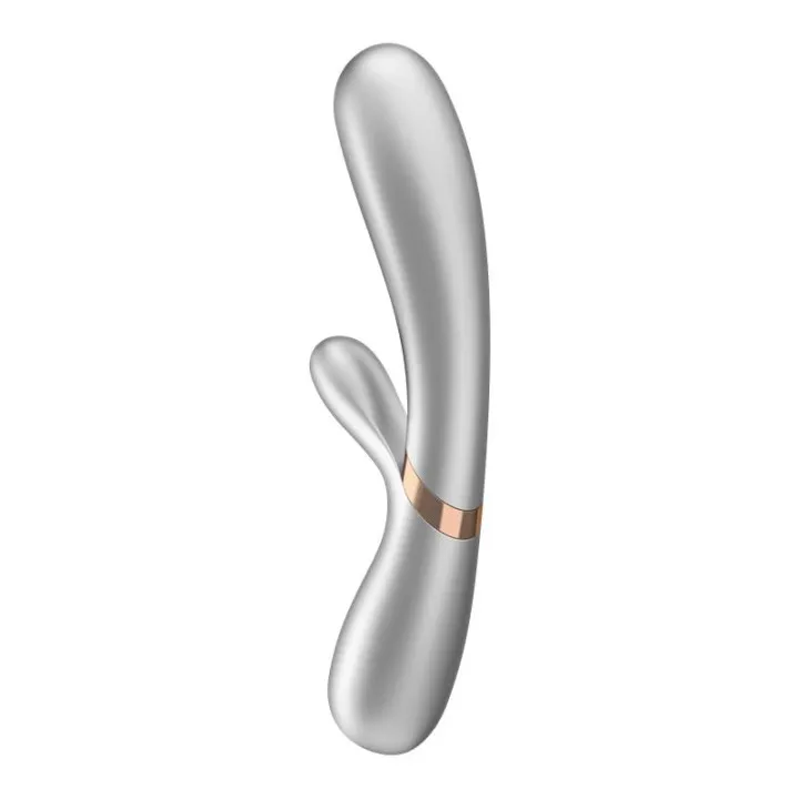 Hot Lover Vibrador Efecto Calor con APP Plata y Champagne de Satisfyer