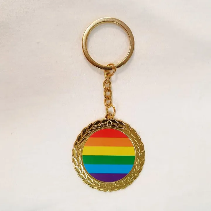 Llavero Redondo de Metal Bandera LGBT de Diverty Sex