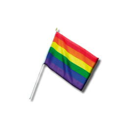 Banderin Pequeño con Bandera LGBT+ 30 cm de Diverty Sex | VibraZon