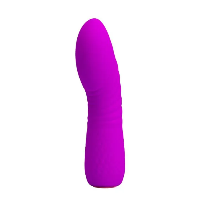 Vibrador Abner USB Silicona Purpura de Prettylove