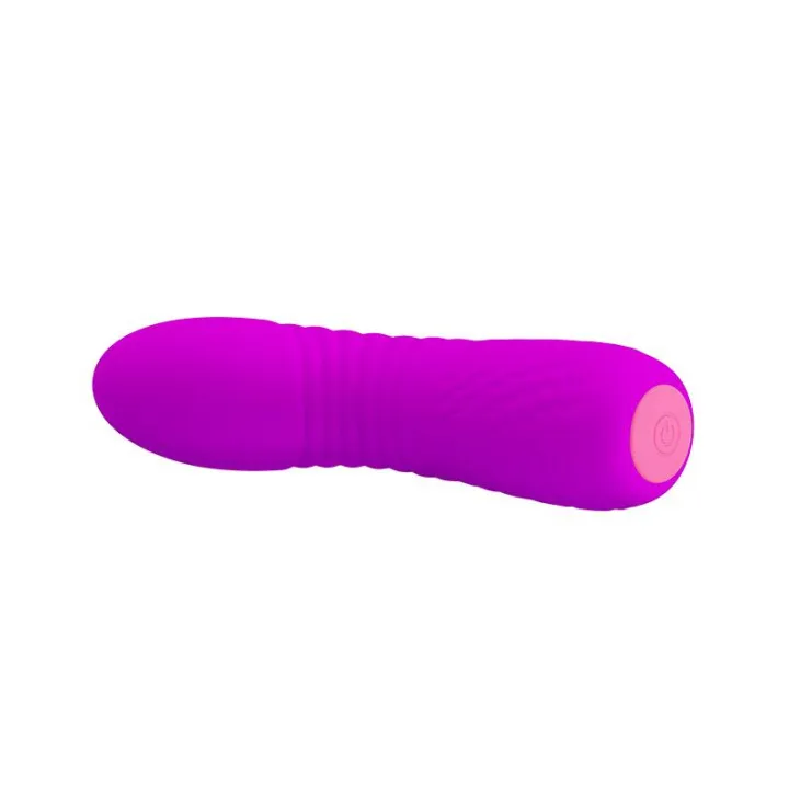 Vibrador Abner USB Silicona Purpura de Prettylove