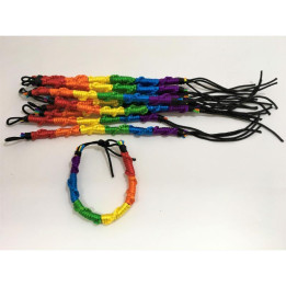 Pulsera/Trenza con Bandera LGBT+ de Diverty Sex | VibraZon