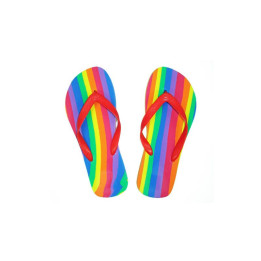 Chanclas con Bandera LGBT+ Talla 44-45 de Diverty Sex | VibraZon