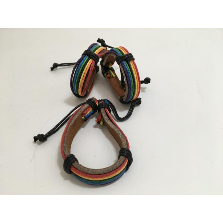 Pulsera Redonda Grande con Bandera LGBT+ de Diverty Sex | VibraZon