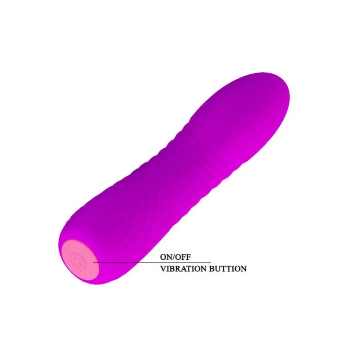 Vibrador Abner USB Silicona Purpura de Prettylove