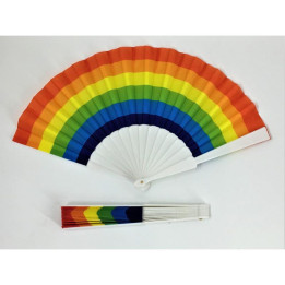 Abanico Plástico Bandera LGBT+ de Diverty Sex | VibraZon