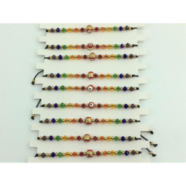 Pulsera Pequeña Ojo Turco Bandera LGBT+ de Diverty Sex | VibraZon