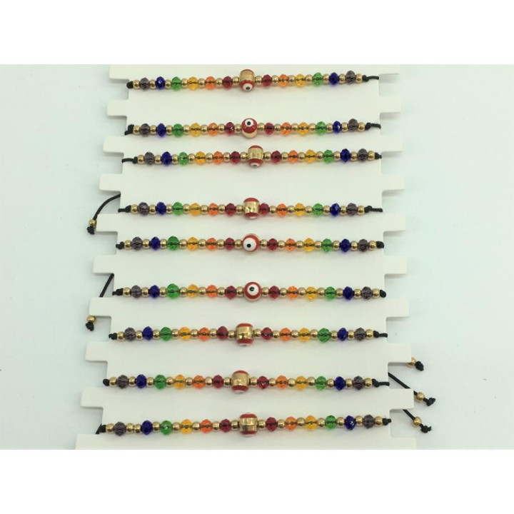 Pulsera Pequeña Ojo Turco Bandera LGBT+ de Diverty Sex | VibraZon