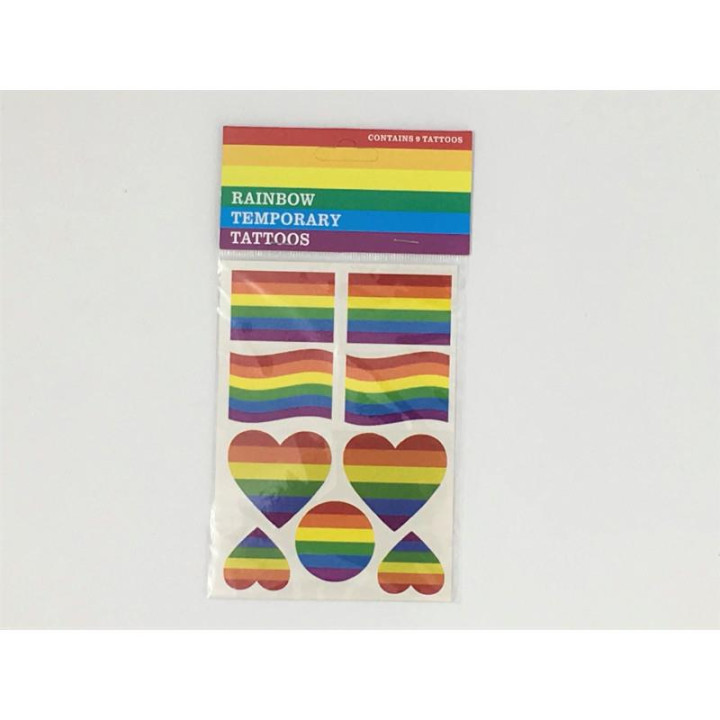 Hoja Tatuajes Temporales Bandera LGBT+ de Diverty Sex | VibraZon