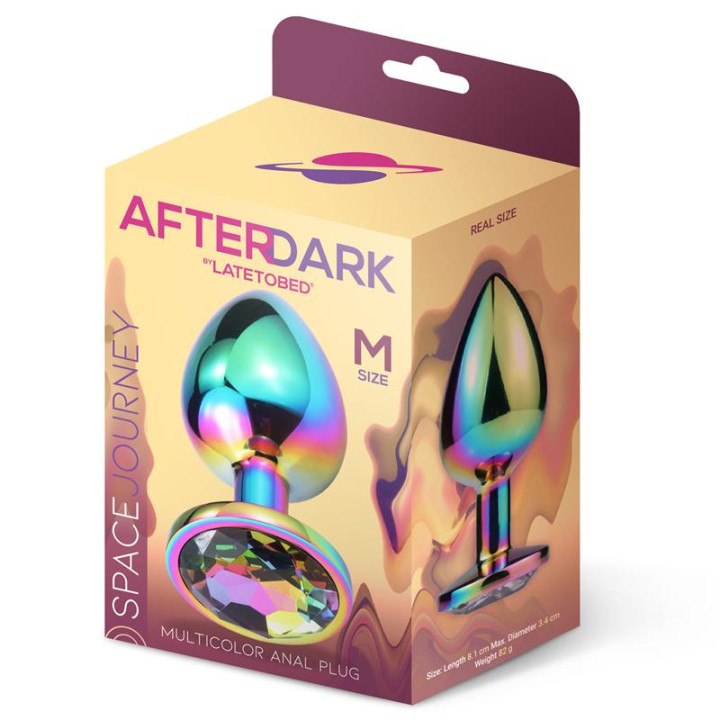 Space Journey Plug Anal Multicolor y Joya Talla M de Afterdark | VibraZon