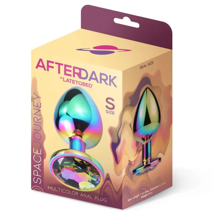 Space Journey Plug Anal Multicolor y Joya Talla S de Afterdark