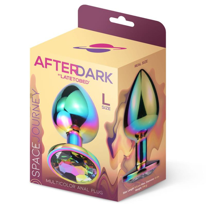 Space Journey Plug Anal Multicolor Joya Talla L de Afterdark | VibraZon