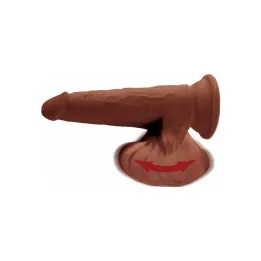 Dildo Triple Densidad Testículos Oscilantes 8 Caramelo de King Cock