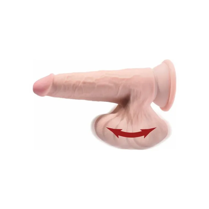 Dildo Triple Densidad Testículos Oscilantes 7 de King Cock