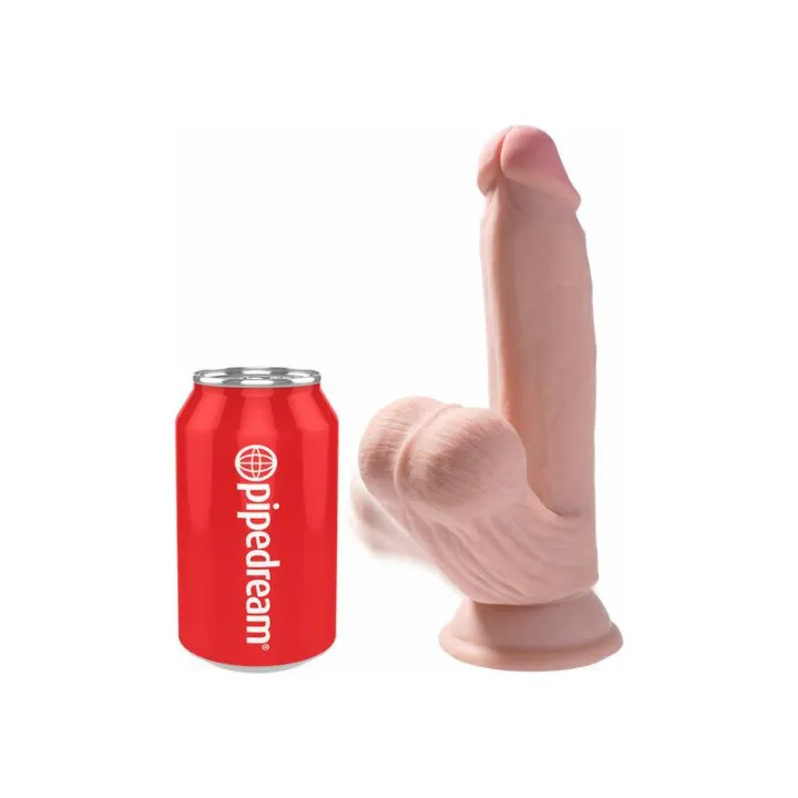 Dildo Triple Densidad Testículos Oscilantes 7 de King Cock
