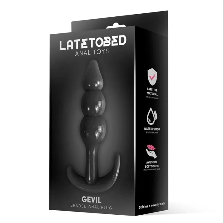 Gevil Plug Anal en Ancla Negro de Latetobed