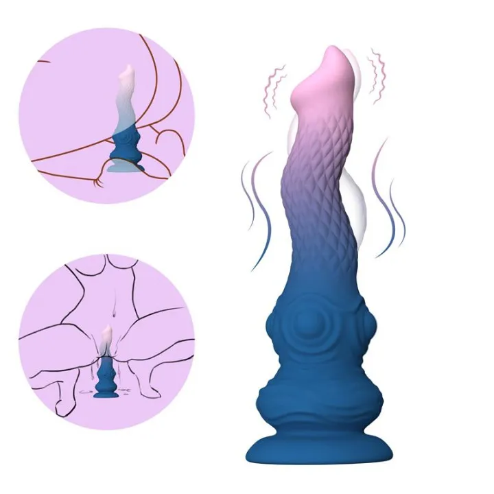 Dildo Fantasía Vibración, Oscilación y Ventosa 23.3 cm de Urban Sky