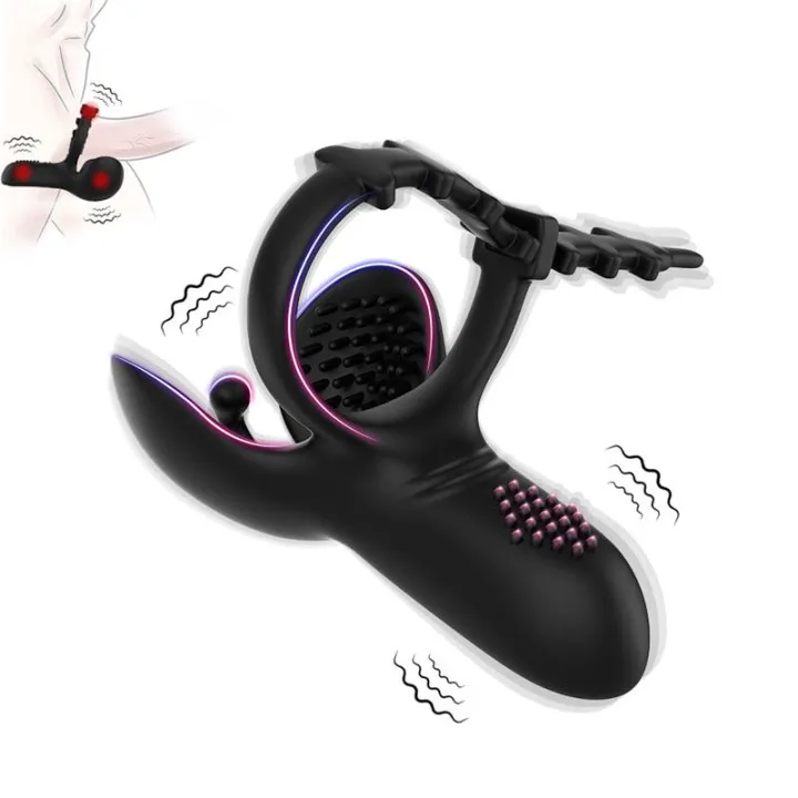 Anillo Vibrador para Pene y Testículos Ajustable de Urban Sky