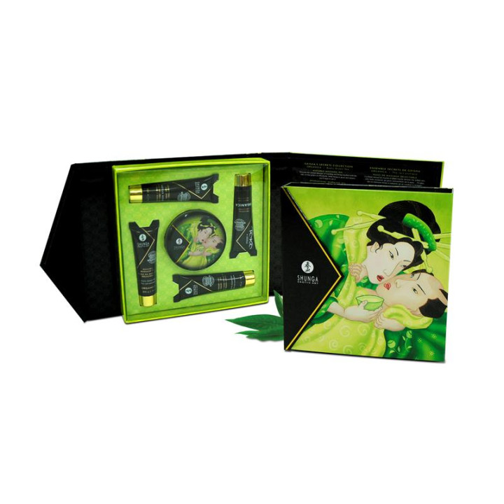 Shunga Kit Secretos de una Geisha Té Verde | VibraZon