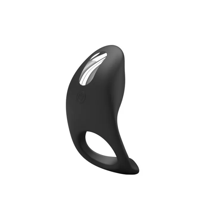 Anillo Vibrador Gemma USB Silicona Negro de Prettylove