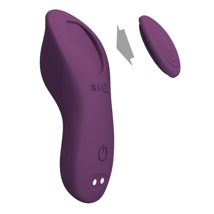 Mane Vibrador de Braguita con APP Púrpura de Prettylove | VibraZon
