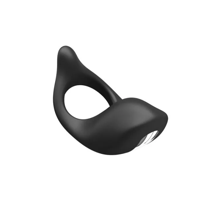 Anillo Vibrador Gemma USB Silicona Negro de Prettylove