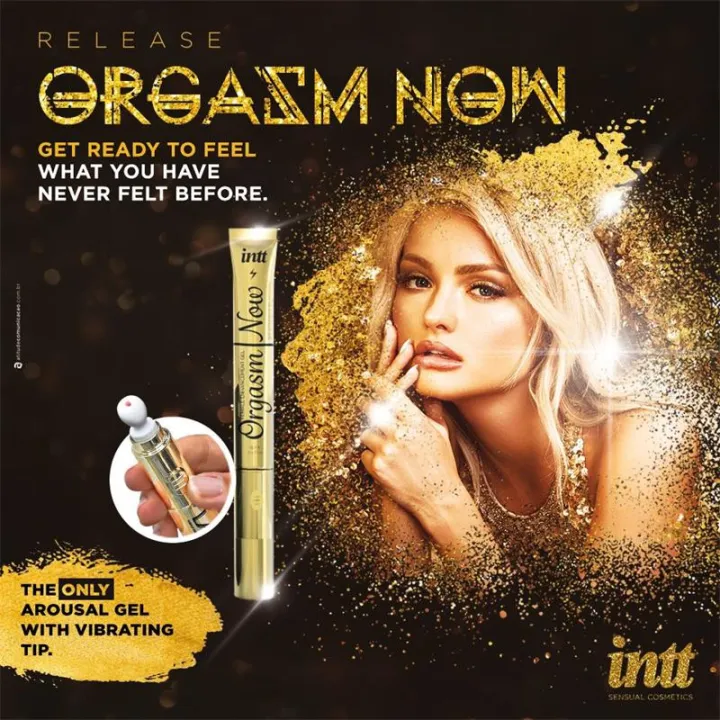 Gel Sensibilizante con Punta Vibradora Orgasm Now 15 ml de Intt
