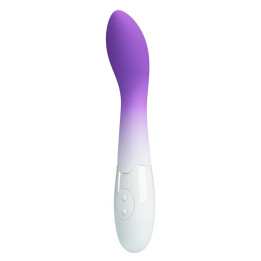 Bishop Vibrador Blanco y Púrpura de Prettylove | VibraZon