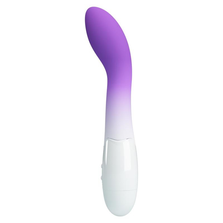 Bishop Vibrador Blanco y Púrpura de Prettylove | VibraZon