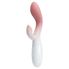 Brighty Vibrador Blanco y Rosa de Prettylove