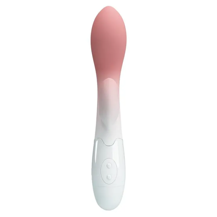 Brighty Vibrador Blanco y Rosa de Prettylove