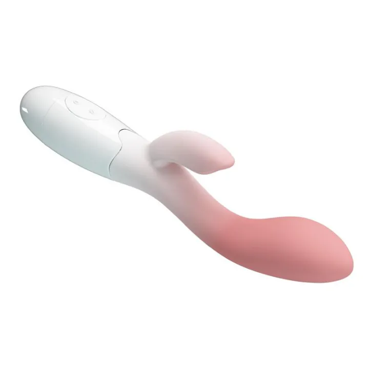 Brighty Vibrador Blanco y Rosa de Prettylove