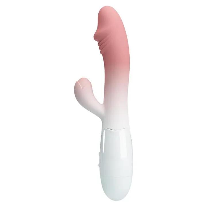 Snappy Vibrador Blanco y Rosa de Prettylove