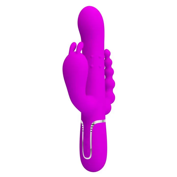 Cammy 4 in 1 Vibrador con Bolas Rotadoras y Cadena Anal de Prettylove