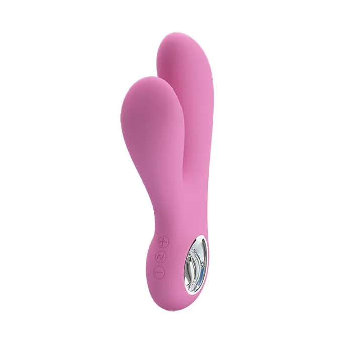 Vibrador Canrol USB Silicona Rosa Suave de Prettylove