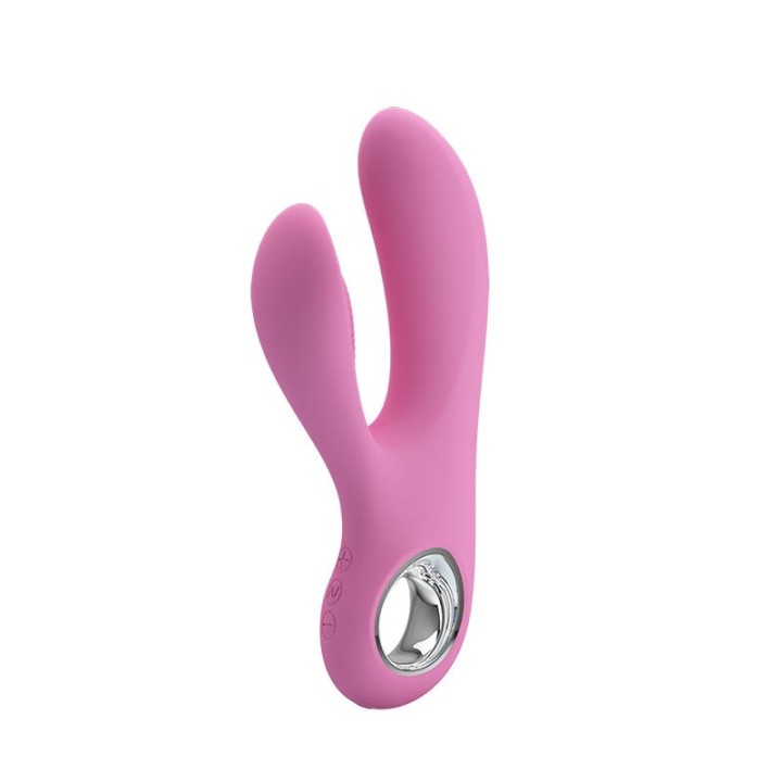Vibrador Canrol USB Silicona Rosa Suave de Prettylove | VibraZon