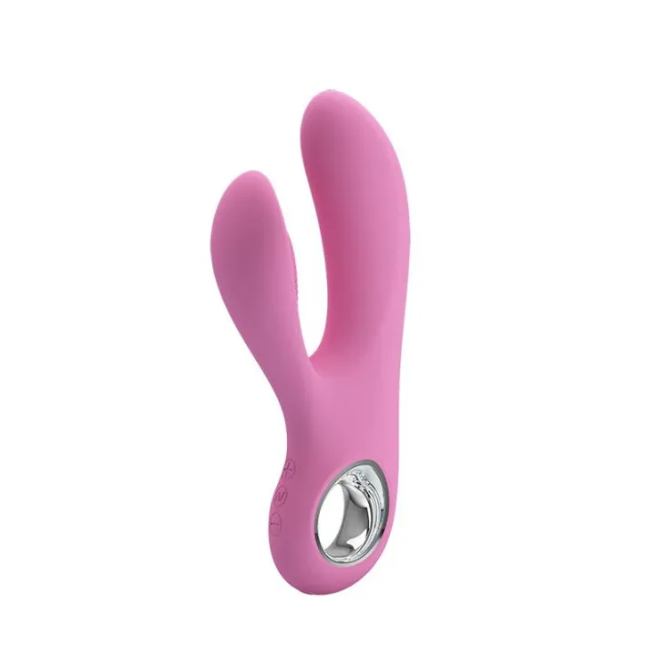 Vibrador Canrol USB Silicona Rosa Suave de Prettylove