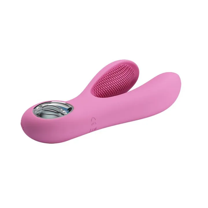 Vibrador Canrol USB Silicona Rosa Suave de Prettylove