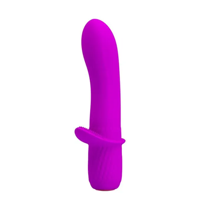 Vibrador Troy USB Silicone Purpura de Prettylove