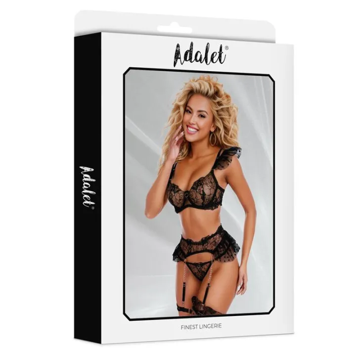 Natalie Set con Liguero de Adalet Lingerie
