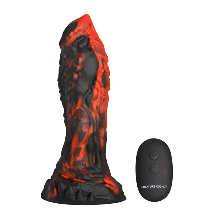 Inferno Cock Dildo con Vibración con Control Remoto de Creature Cocks | VibraZon